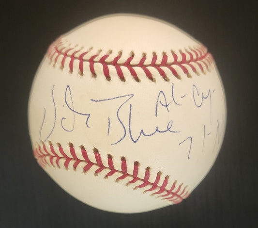 VIDA BLUE 71 AL - CY MVP OAKLAND ATHLETICS SIGNED AUTO OML BASEBALL TRISTAR