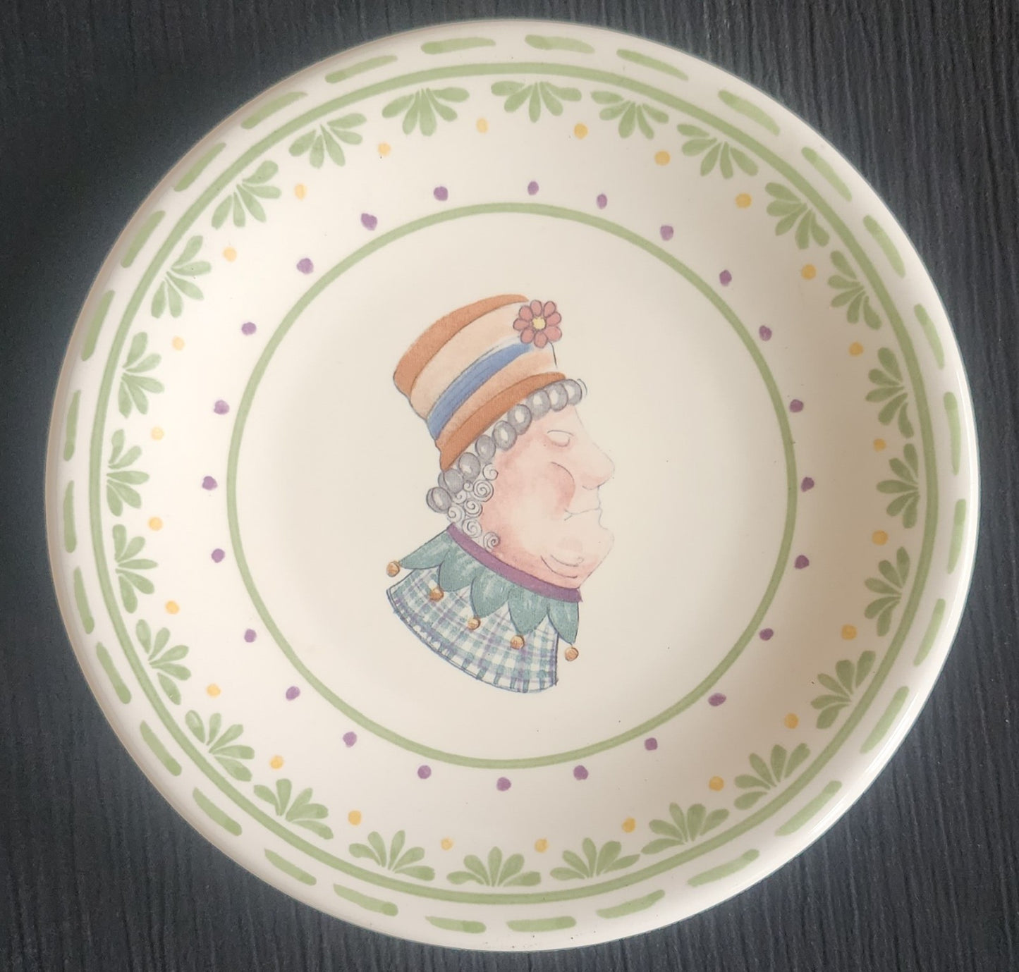 Pfaltzgraff The Circle of Kindness Topsy Turvy 6 1/4" Ceramic Plates - Set of 4