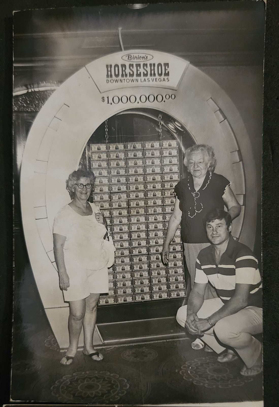 RPPC Binion's Horseshoe Casino Las Vegas Lot of (4) Slot Machine Postcards