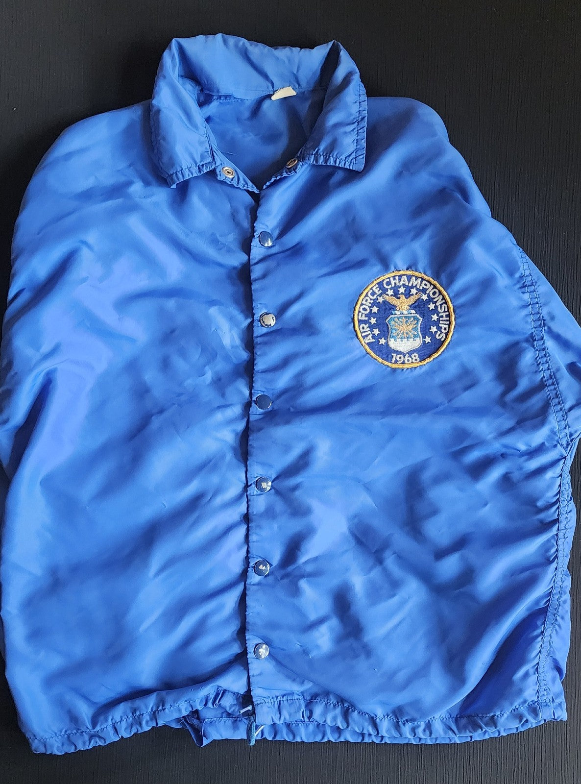 Vintage US Air Force 1968 Championships Windbreaker Jacket Men's Med.