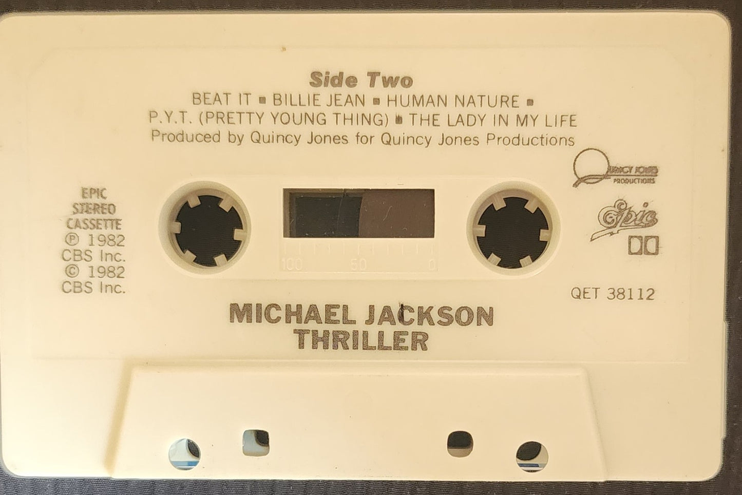 Michael Jackson Thriller 1982 Vintage Cassette Tape