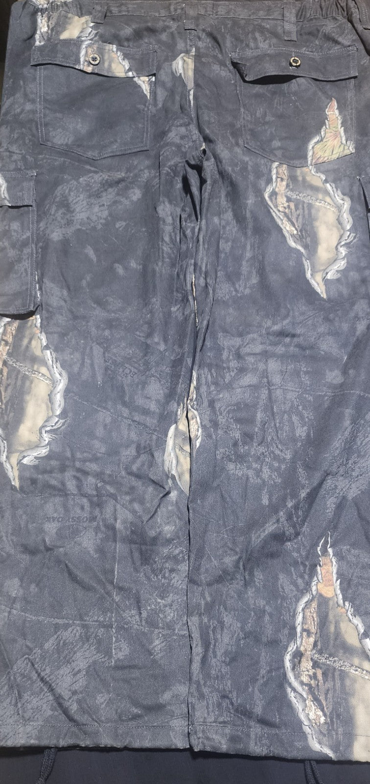 Mossy Oak Cargo Pants Size XL 40/42 Break Up Eclipse Camo Wide Leg Canvas Hunt
