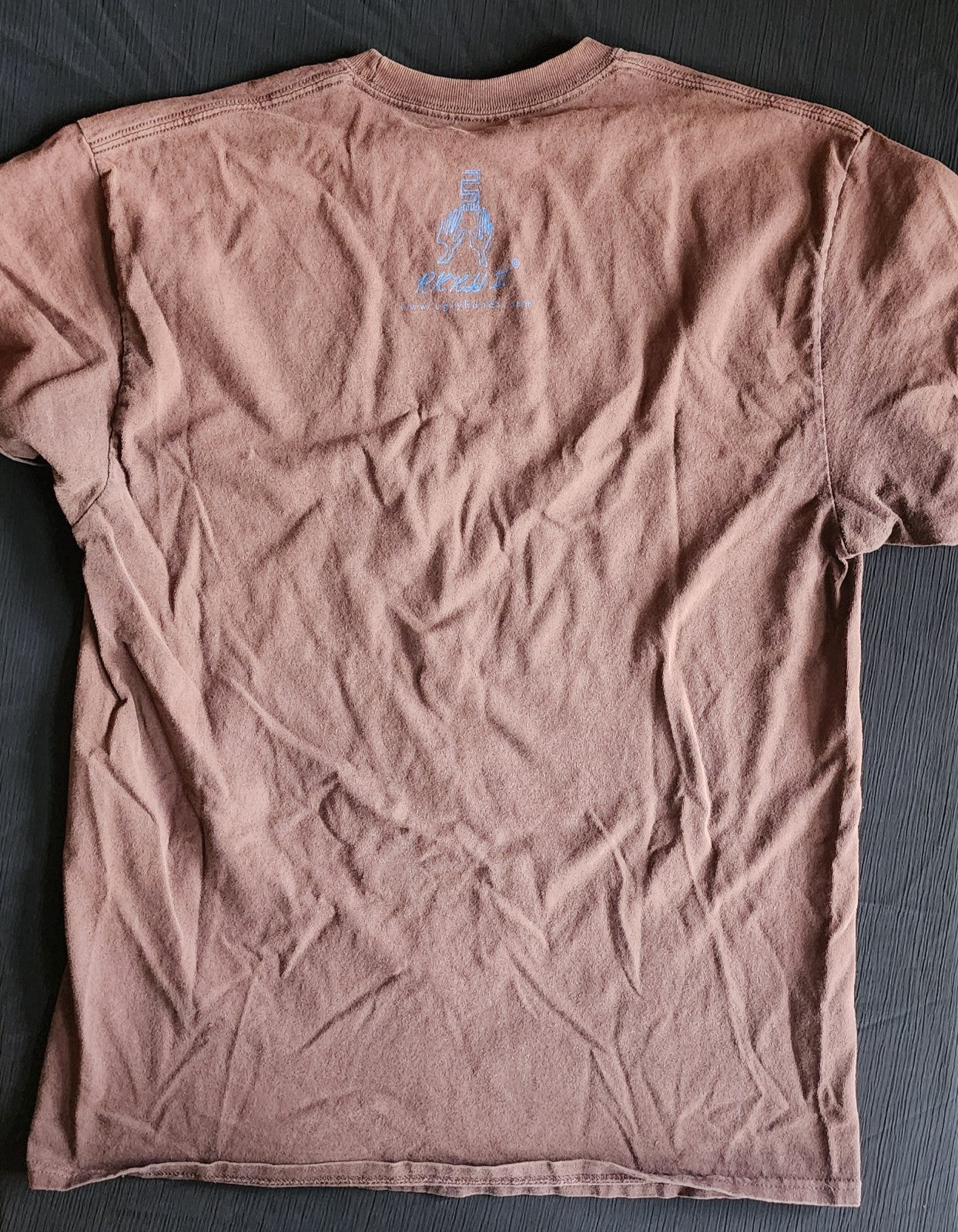 Men's Large Brown Blues Graphic Print Short Sleeve T-Shirt R K Kidd II
