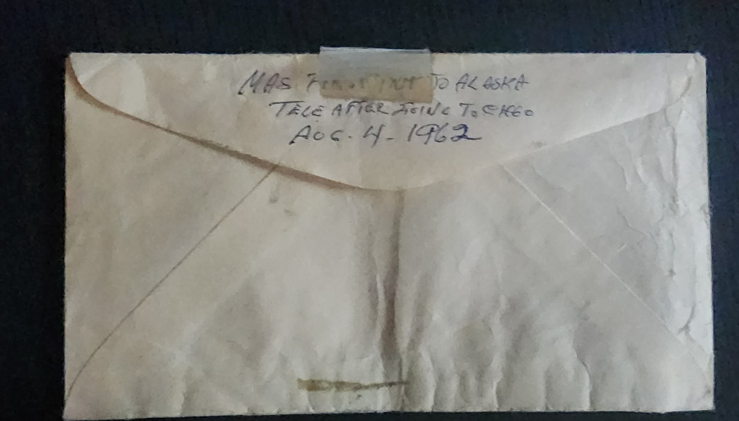 1962 US Army Alaska Communication System Telegram Letter Vintage
