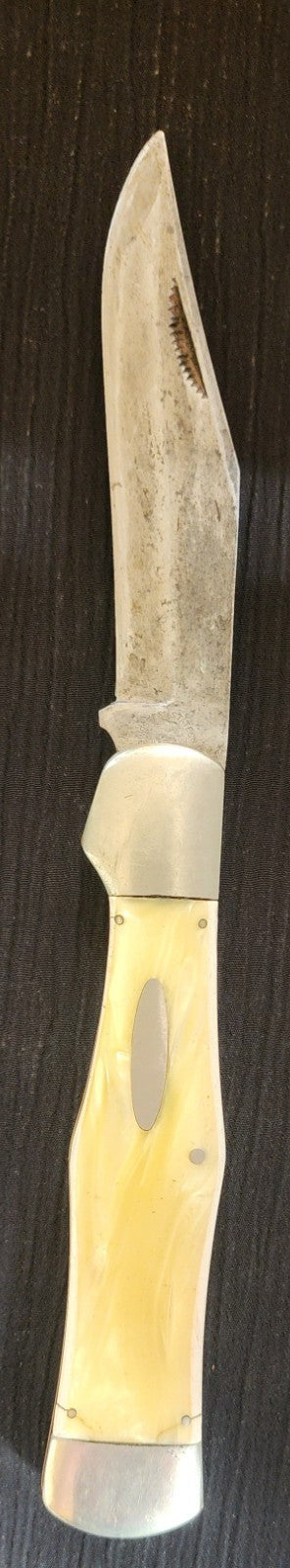 1911-1951 Western States Yellow Handle Coke Bottle 1 Blade Pocket Knife