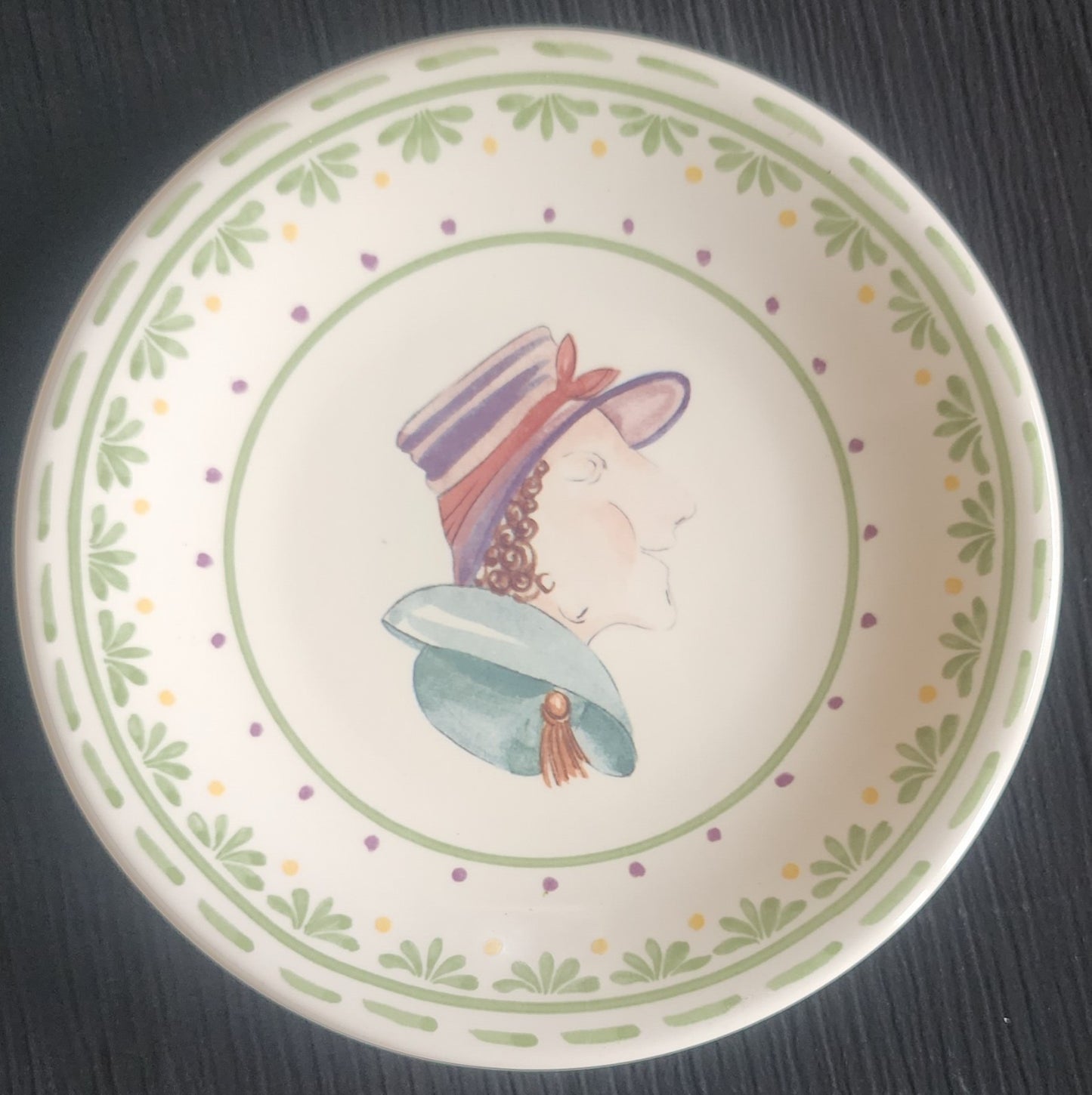 Pfaltzgraff The Circle of Kindness Topsy Turvy 6 1/4" Ceramic Plates - Set of 4