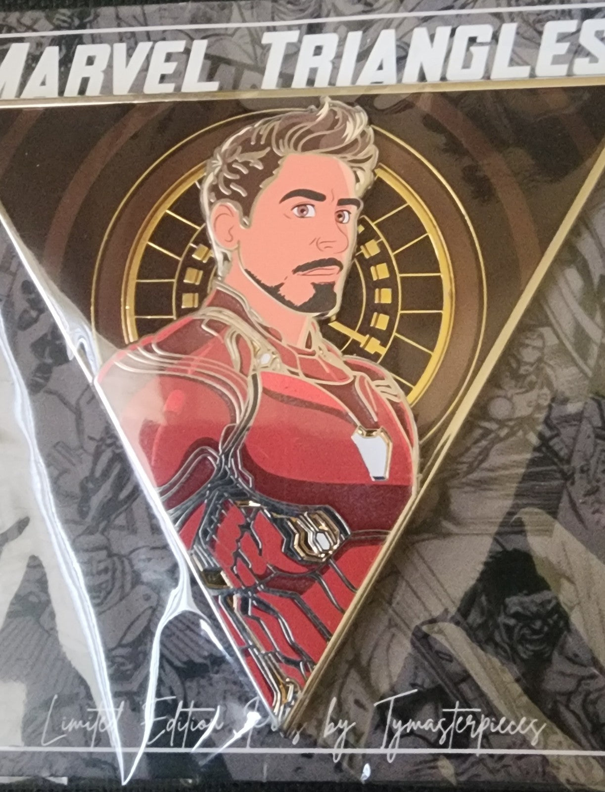 NEW Iron Man Tony Stark Limited Edition Marvel Triangles by Tymasterpieces Pin