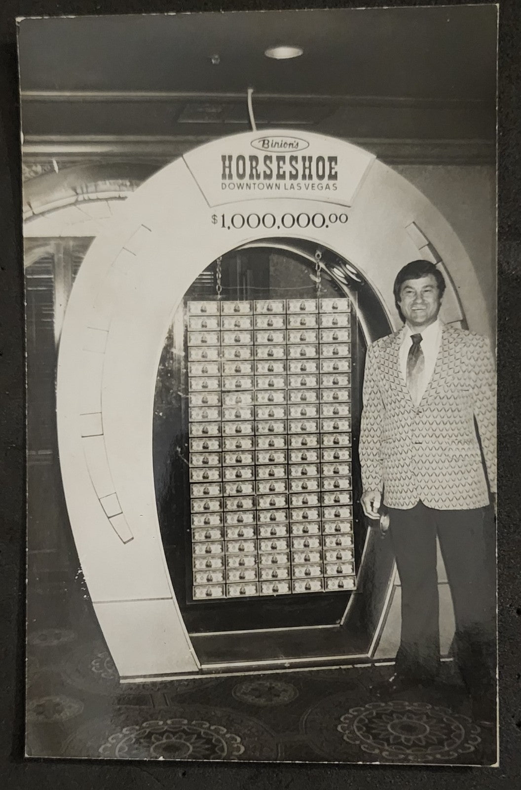 RPPC Binion's Horseshoe Casino Las Vegas Lot of (4) Slot Machine Postcards