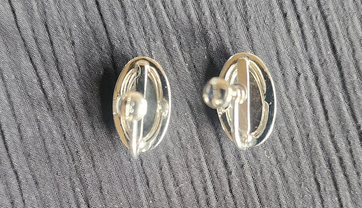 Sarah Coventry Sterling .925 Cameo Ring, earrings, and necklace Set Vintage