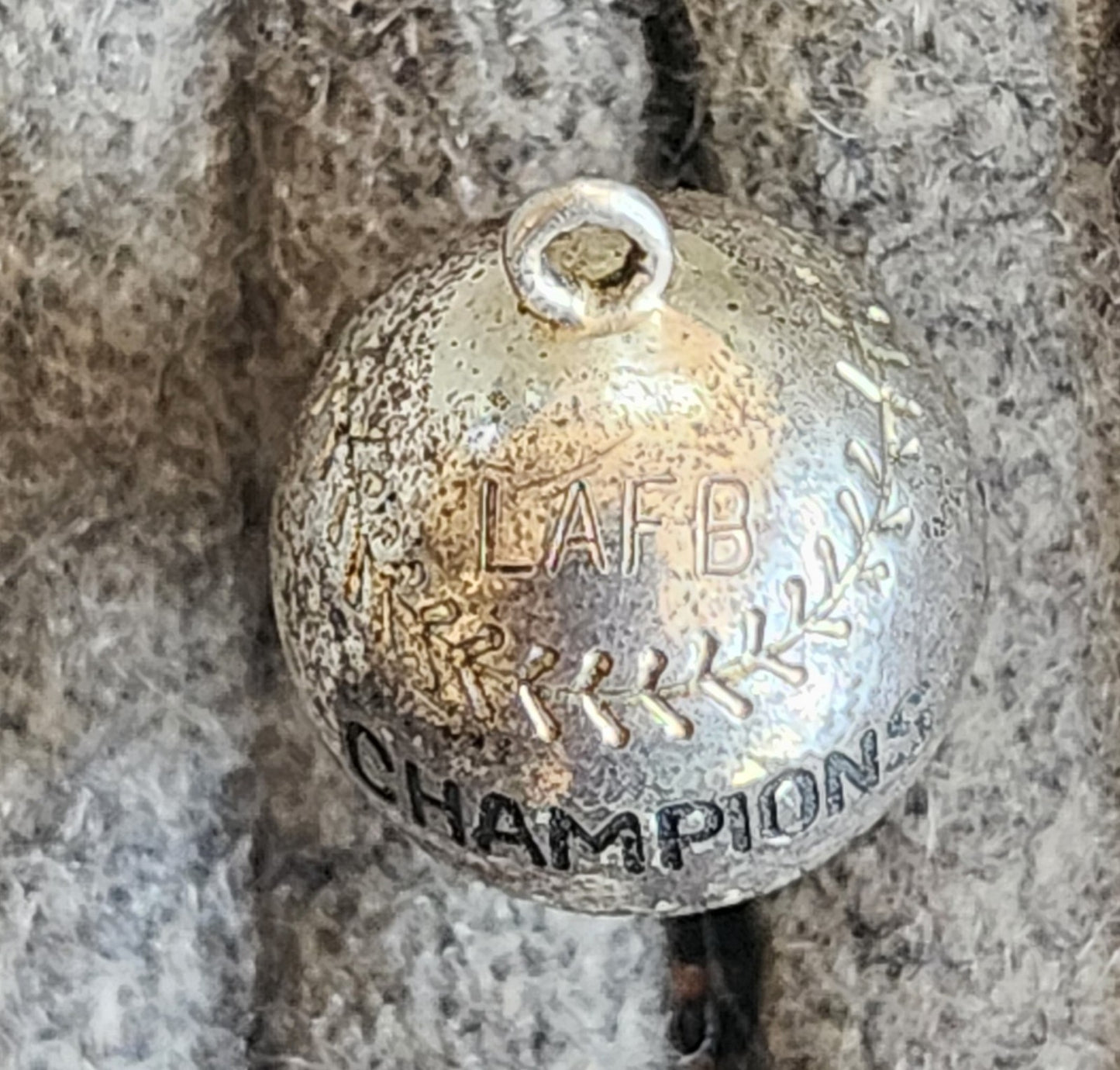 1956 Lackland AFB LAFB 3724 Pacers Baseball Champs Jacket + Matching Sterling Silver Charm