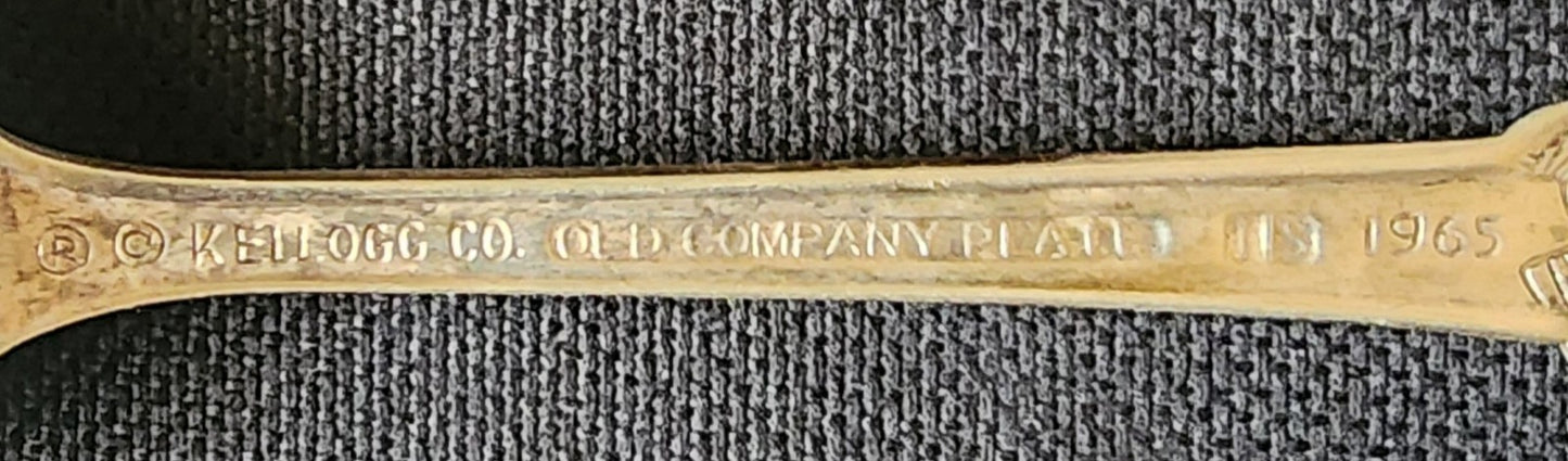 Vintage Kellogg's 1965 Tony The Tiger Silverplate Spoon Old Company Plate IS