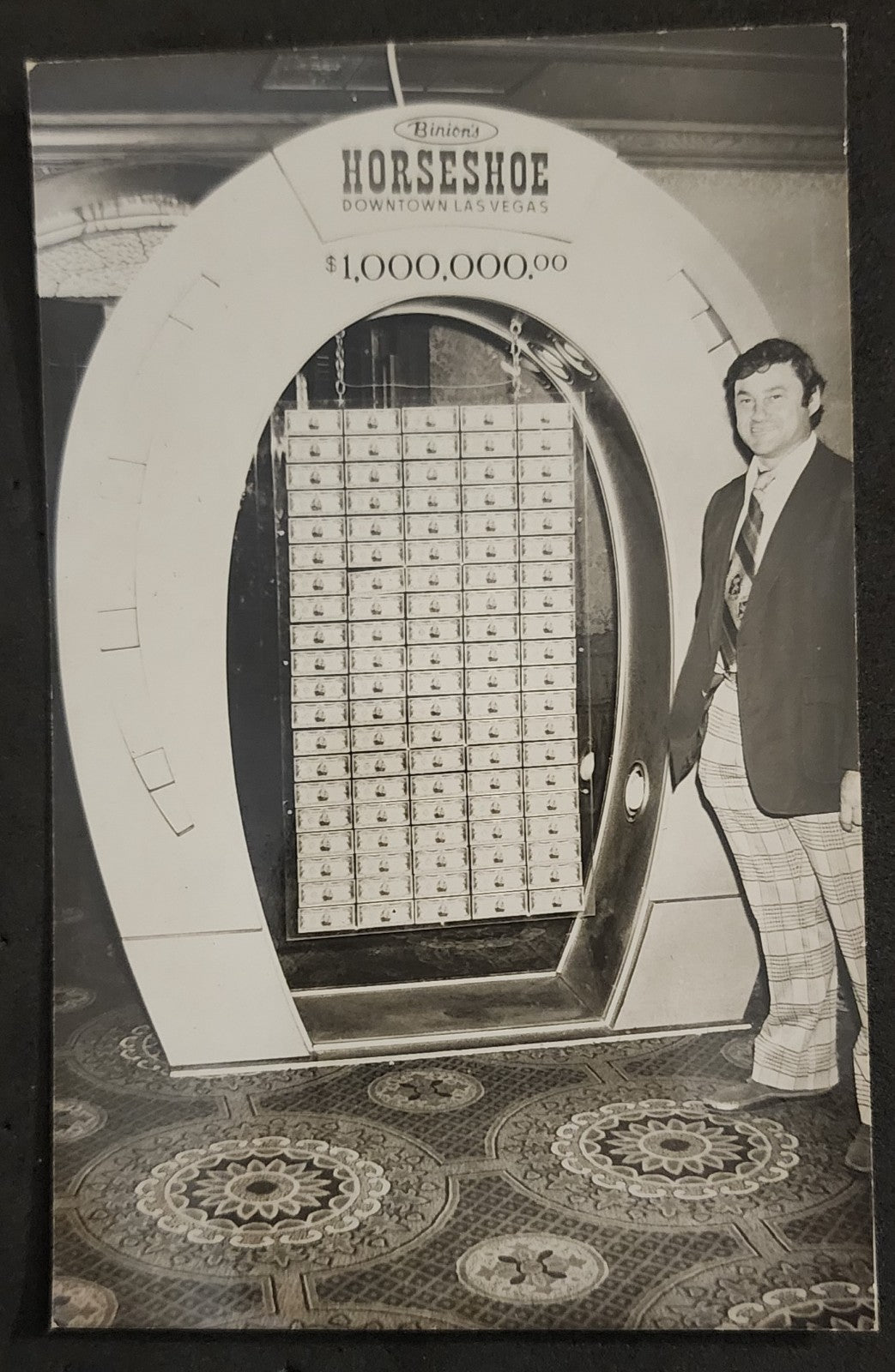 RPPC Binion's Horseshoe Casino Las Vegas Lot of (4) Slot Machine Postcards