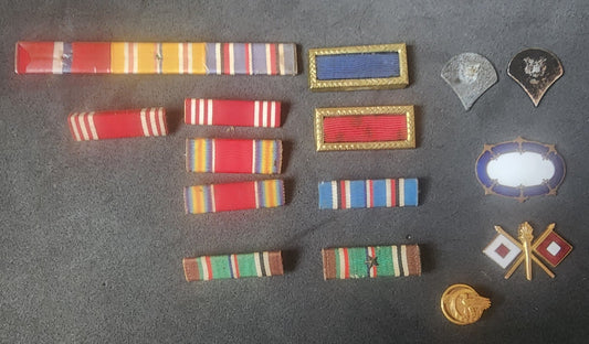 Mixed Lot Of U.S.  Military Pins and One Button Most WW2