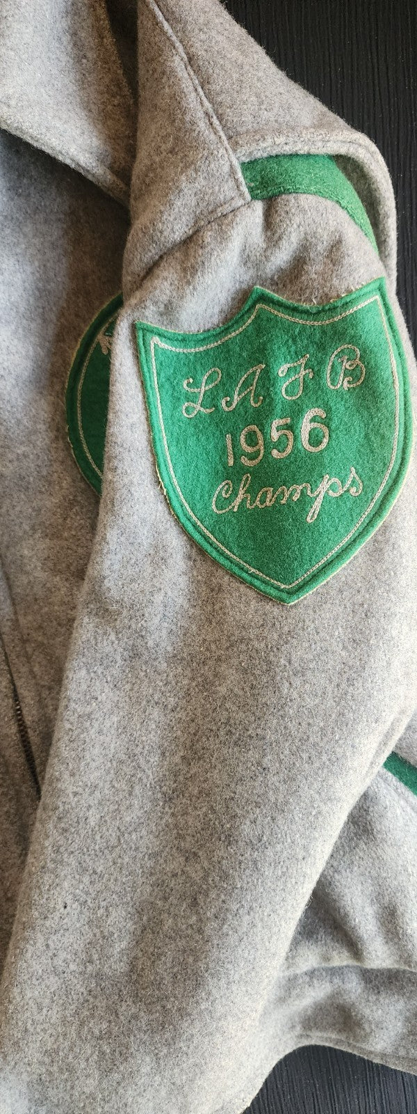 1956 Lackland AFB LAFB 3724 Pacers Baseball Champs Jacket + Matching Sterling Silver Charm