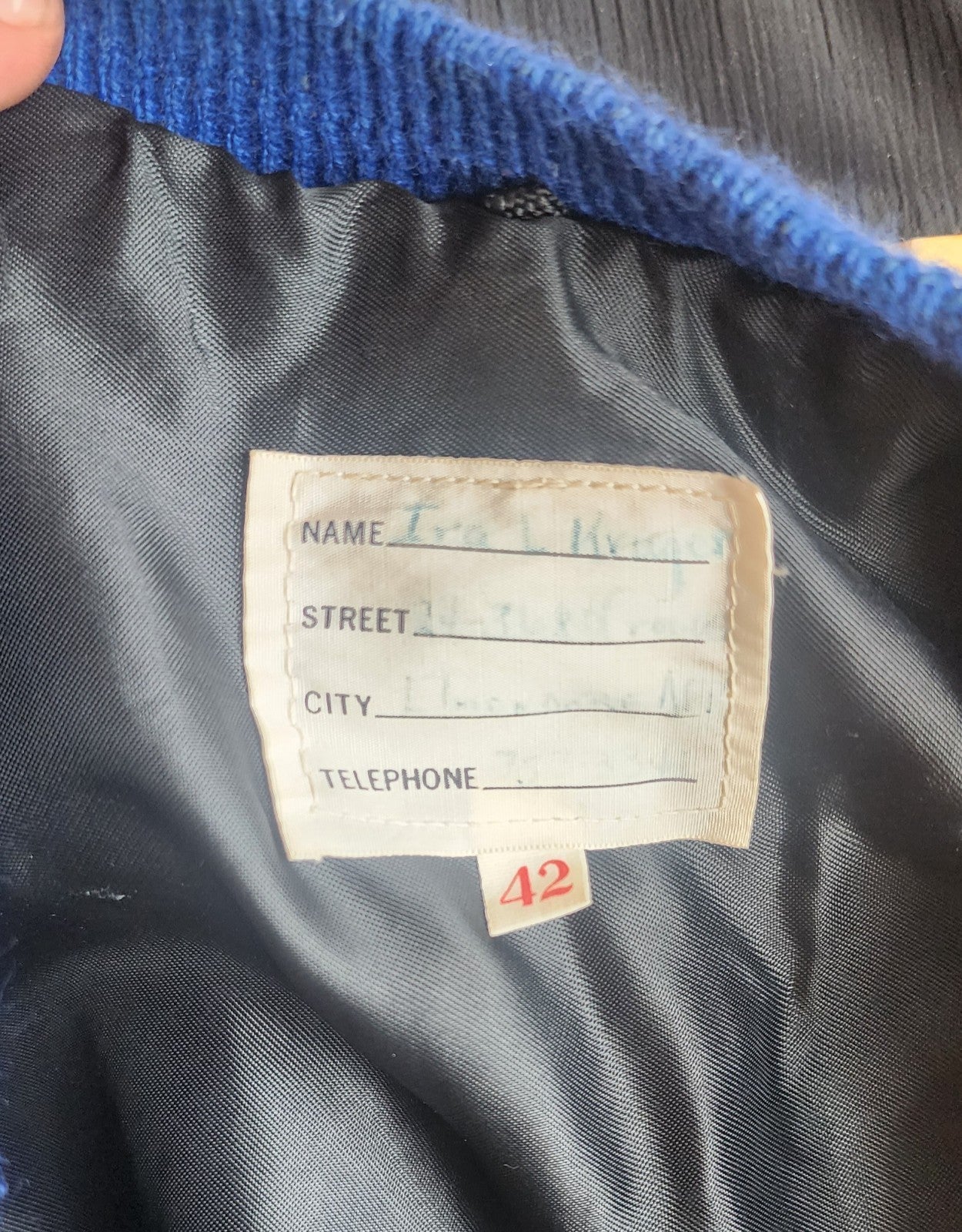 Vintage 1969 varsity letterman style jacket USAF AAC Runner up sz.42