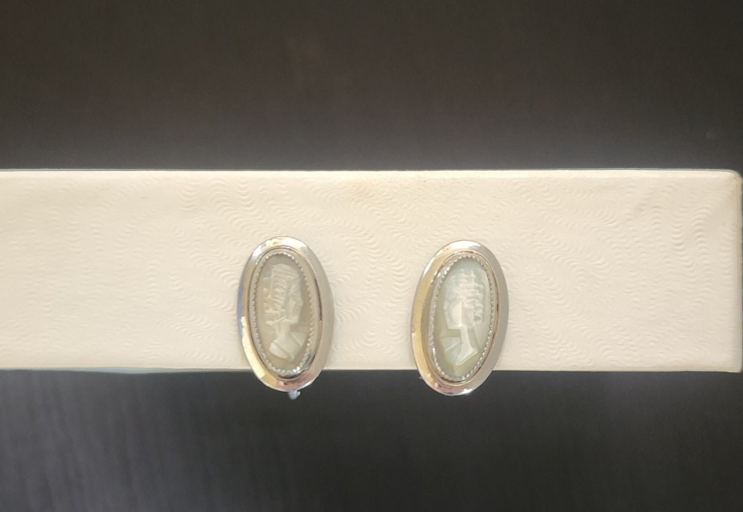 Sarah Coventry Sterling .925 Cameo Ring, earrings, and necklace Set Vintage