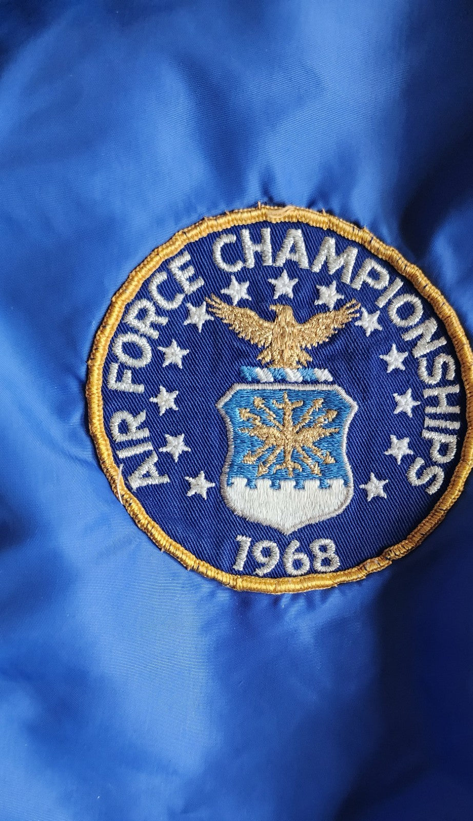 Vintage US Air Force 1968 Championships Windbreaker Jacket Men's Med.