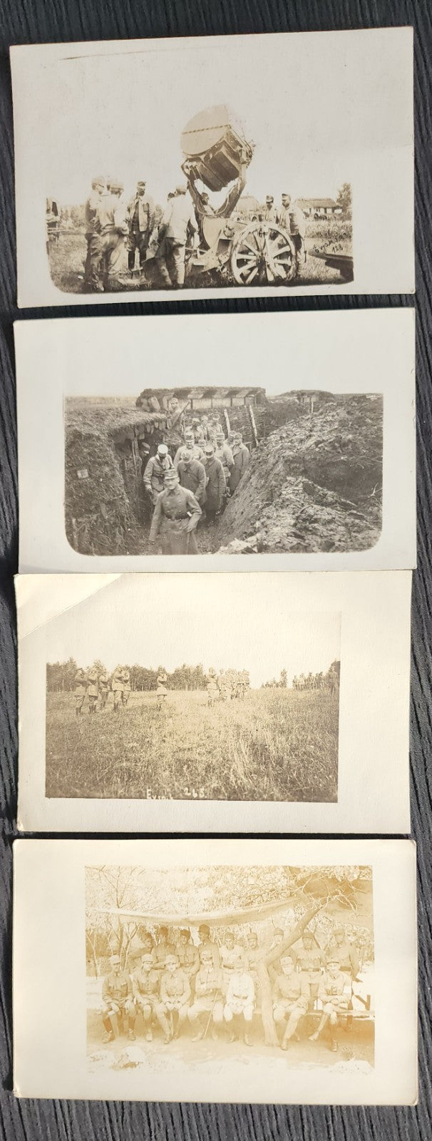 Lot of 14 WW1 Austrian-Hungarian k.u.k. Mostly RPPC Real Photo Postcards USED
