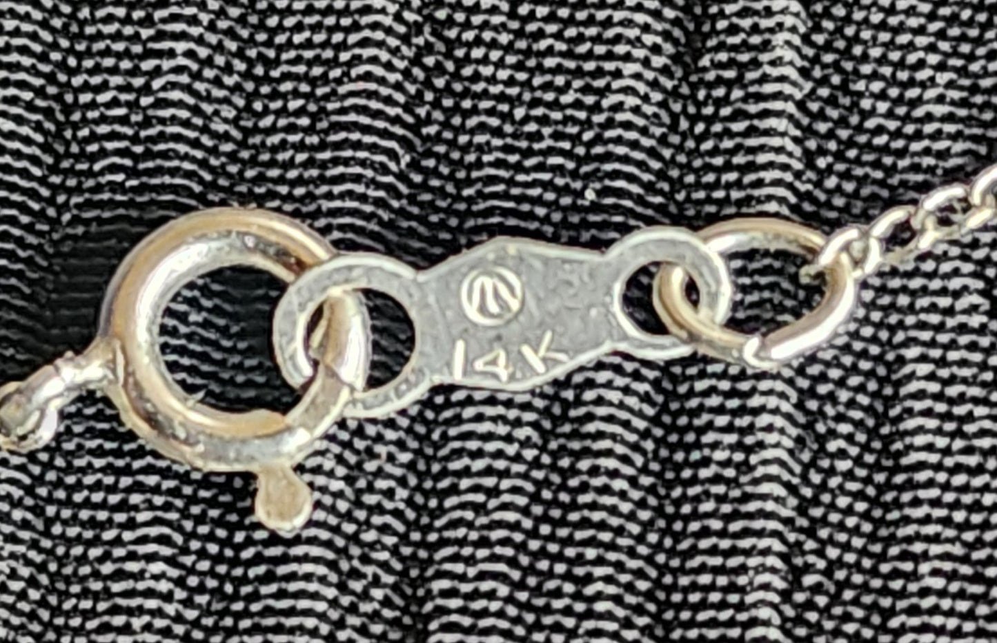 Vintage Rolyn Sterling Silver .925 Pendant with 14k White Gold Chain