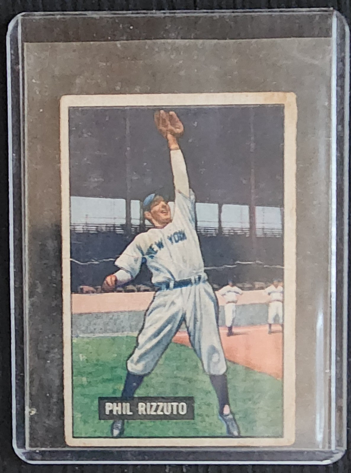 Phil Rizzuto Auto New York Yankees Vintage Baseball 8x10 Photo + 1951 Card Fair