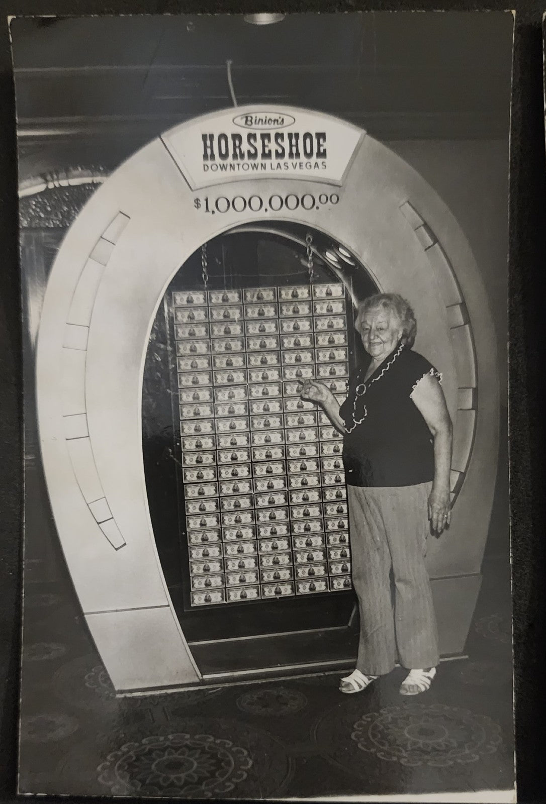 RPPC Binion's Horseshoe Casino Las Vegas Lot of (4) Slot Machine Postcards