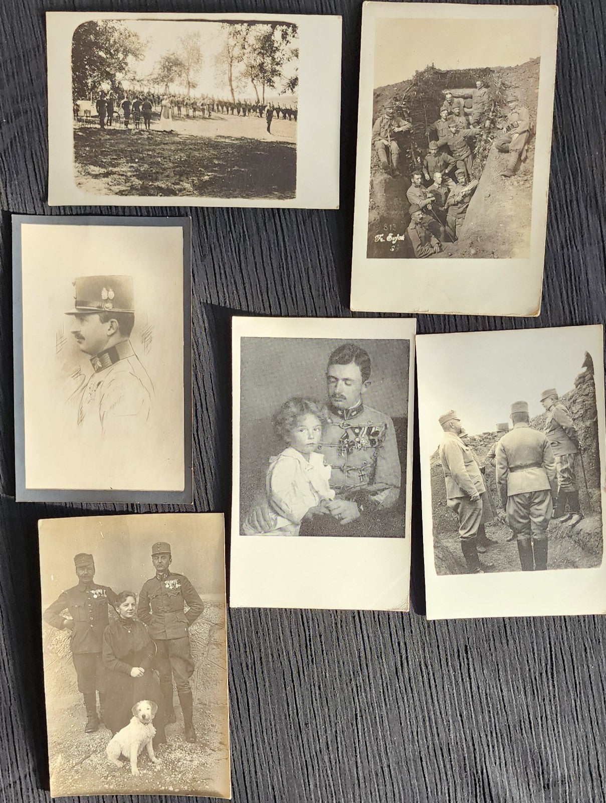 Lot of 14 WW1 Austrian-Hungarian k.u.k. Mostly RPPC Real Photo Postcards USED