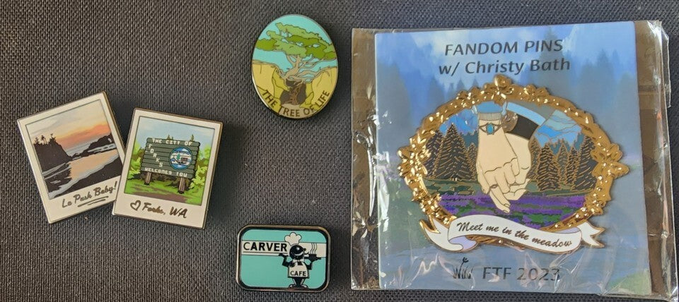 Lot of (4) Twilight Saga Fandom Fantasy Pins By Christy Bath