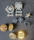 Vintage Lot Of US Military Medals, and Pins USA