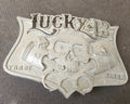 Lucky 13 Belt Buckle 2003 Skull and Piston
