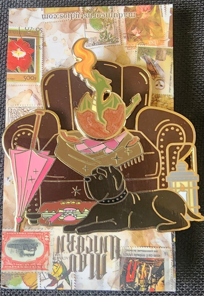 NEW Mad Unicorn Hagrid Chair Norbert Egg MOVES Enamel Pin Fantasy Harry Potter