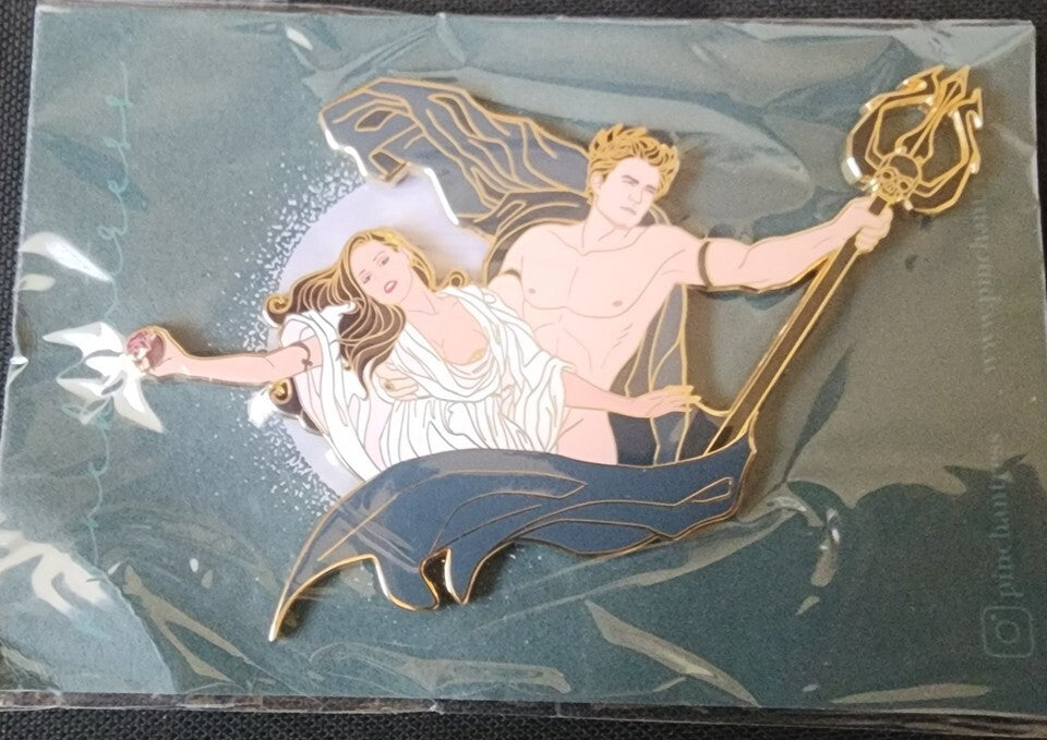 NEW Twilight Edward Cullen and Bella as Hades and Persephone Jumbo Fantasy Pin