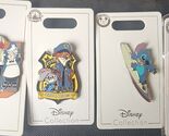 NEW Disney collection Pins Lot. Pooh, Stitch, Dalmatians, Serve & Protect