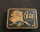 1983 ALASKA VECO belt buckle By Anacortes Brass Works #038