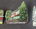 Lot of (3) Twilight Fantasy Pins SWAN HOUSE, Cullen House, Black House by Fandom