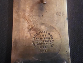 1983 ALASKA VECO belt buckle By Anacortes Brass Works #038